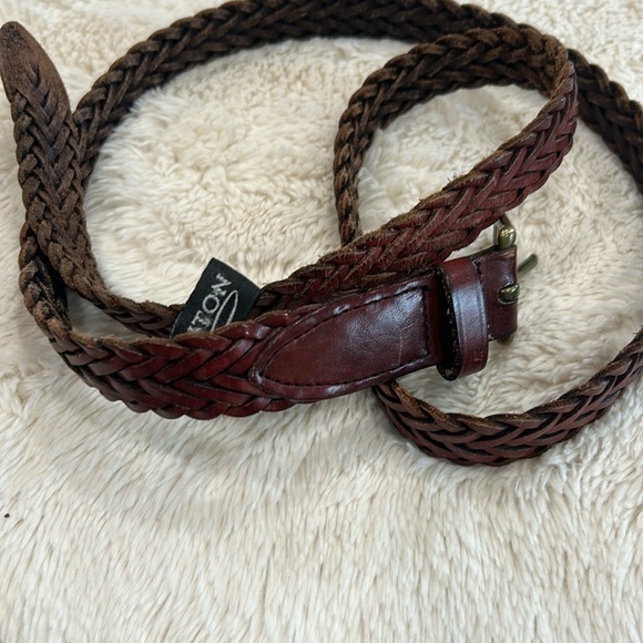 Brighton Other - Brighton Men’s Brown Braided Leather Belt Size 40